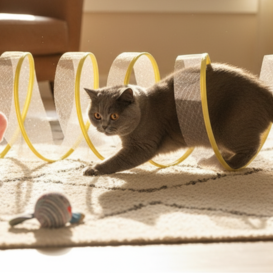 キティトンネル™ - おしゃれで可愛い猫用トンネル